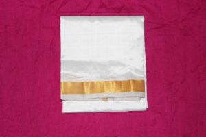 Pure Silk Zari Border Dhoti