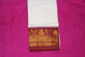 Jakkat 9x5 (Dhoti+Uthriyam Set)